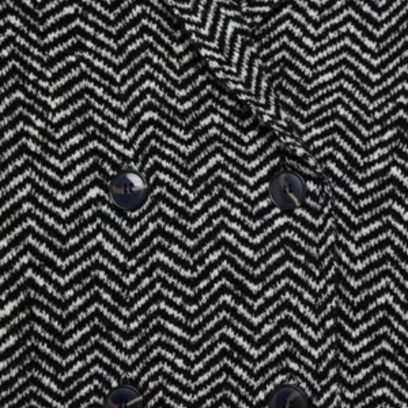 Mango Oversized Chevron Striped Trench Cardigan - Picture 6 of 8